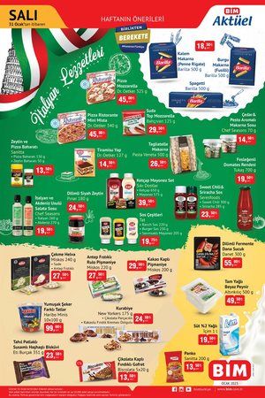 Gaziantep'e Salı günü geldi; BİM rafları indirimler ile doldu taştı! Makarnalar, pizzalar, sucuklar hepsi indirimde! İşte 31 Ocak indirimleri… 2