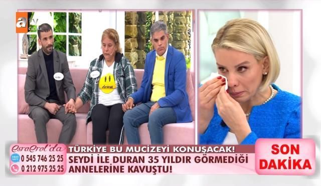 Esra Erol’da programına başvurdu; 35 yıldır görmediği annesine 24 saatte ulaştı! Stüdyoda gözyaşları sel oldu! Meğer… 2