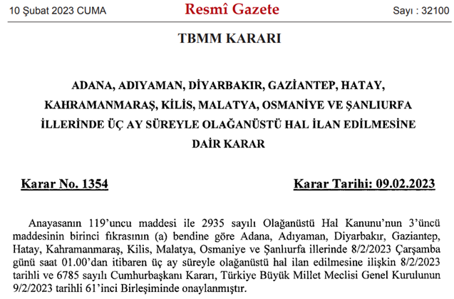 Neleri kapsayacağı merak ediliyordu: Gaziantep deprem bölgesi için verilen OHAL kararı, Resmi Gazete ile yürürlüğe girdi! Bazı maddelere dikkat 2