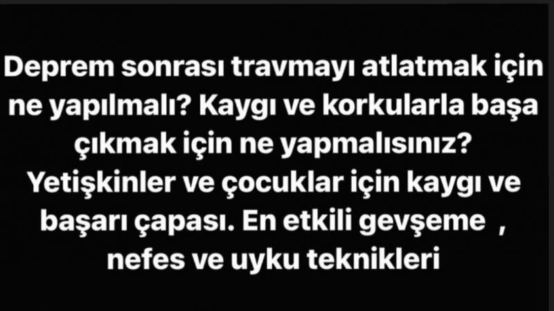 Uzman Klinik Psikolog Esra Ezmeci, Canlı Yayın Konusunu Duyurdu! Pazar Günü Deprem Travmalarına Değinecek! 4