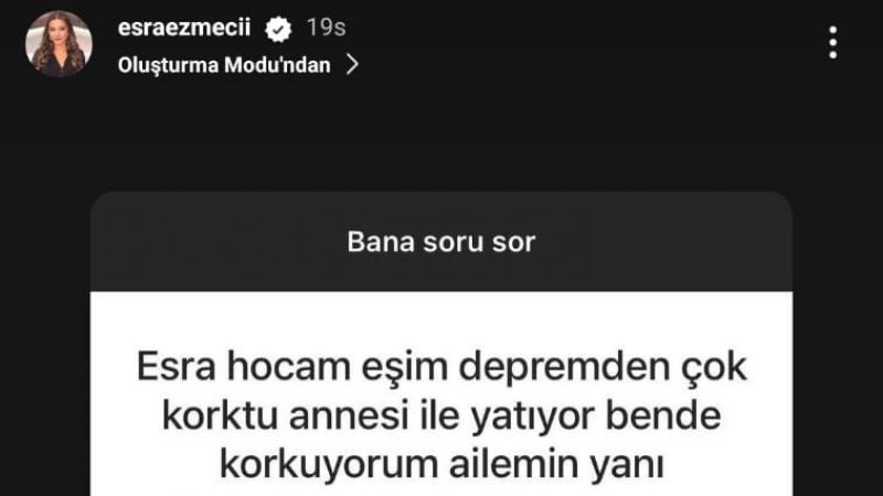 Depremden Korktuğu İçin Eşini Yataktan Kovdu, Annesi İle Yatmaya Başladı! O Soru, Akıllara Durgunluk Verdi! Esra Ezmeci'nin Cevabı Ağır Oldu! 3