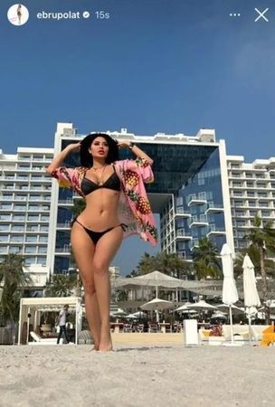 Kışın ortasında bikiniyi giydi, kamera karşısına geçti! Ebru Polat, sosyal medya gündemini komple değiştirdi: “Efsane geri döndü…” 2