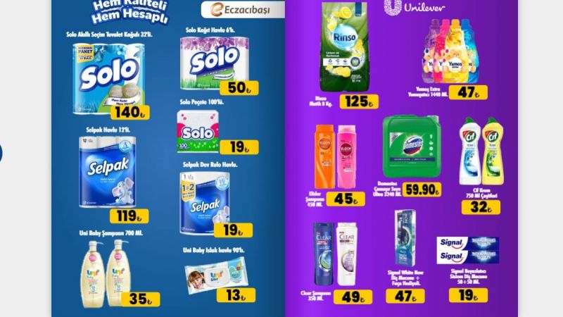 Cergibozanlar Market'te Hijyen İndirimi! Temizlik Malzemeleri, Deterjanlar, Havlu Kağıtlar Yok Pahasına Satışta! Son Gün 12 Mart! 4