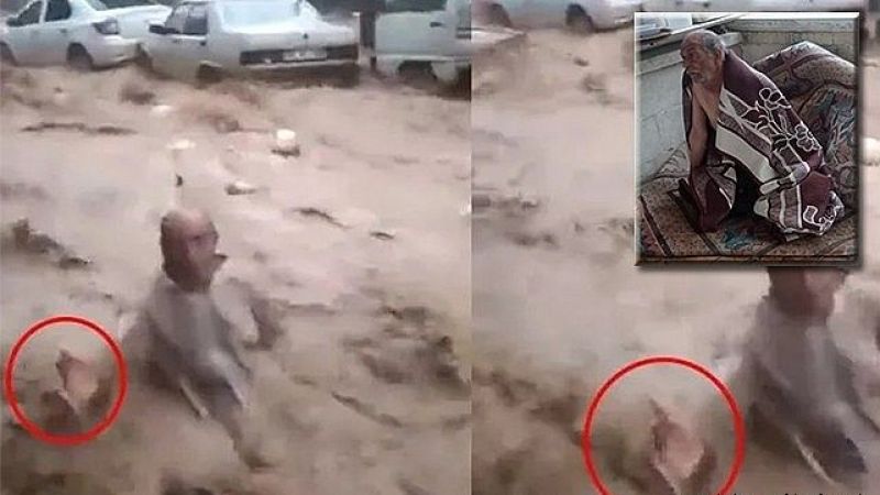 Şanlıurfa'da Sel Felaketinde Sürüklenirken El Uzatması İle Gündem Gelmişti! Yaşlı Adam Dehşet Anlarını Böyle Anlattı… 1