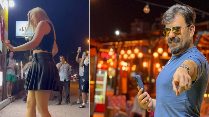 Çılgın Dondurmacı’nın kadın müşterisinden kalça dansı! Yırtmaçlı eteğiyle yaptığı dans görenleri şaşkına çevirdi 1