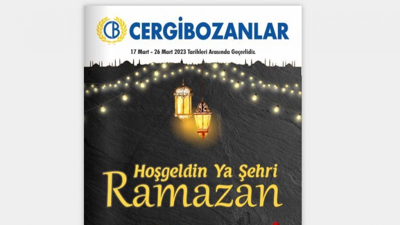 Cergibozanlar Market'te Ramazan İndirimi Başladı! Zeytin 19 TL, Sucuk 13 TL, Tereyağı 87 TL! 1