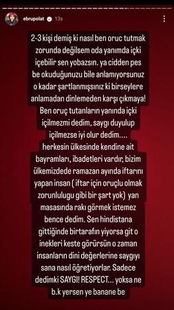 Ebru Polat'tan Ramazan Paylaşımı! Yobazsın Yorumları Havada Uçuştu! “Bana Kimse Laiklik Demesin!” 4