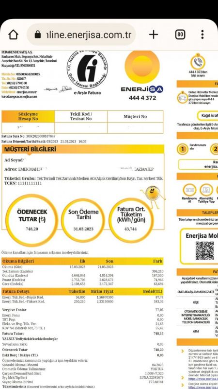 Gaziantep’te Depremden Ötürü Boşaltılan Eve 748 TL Elektrik Faturası Geldi! Deprem Bölgelerine İlişkin Şoke Eden İddia! Depremzedeler İsyanda! 3