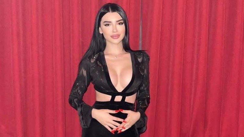 Aleyna Eroğlu transparan elbisesi içinde göğüslerini gizleyemedi! O anlar yürek hoplattı! 3