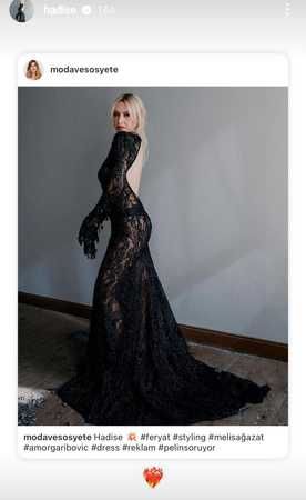 Hadise küvet pozundan sonra tekrar gündemde! Sırtı açık elbisesiyle görenleri büyüledi! 2