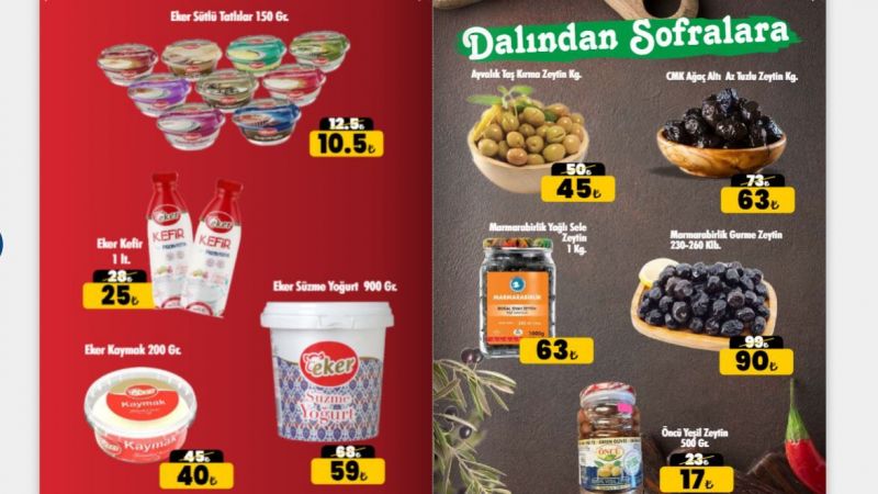 Cergibozanlar Market İndirim Füzesini Fırlattı! Kuruyemiş, Peynir, Zeytin, Şampuan, Temizlik Ürünleri Yarı Fiyattan Satışa Sunuldu! Son 3 Gün! 3