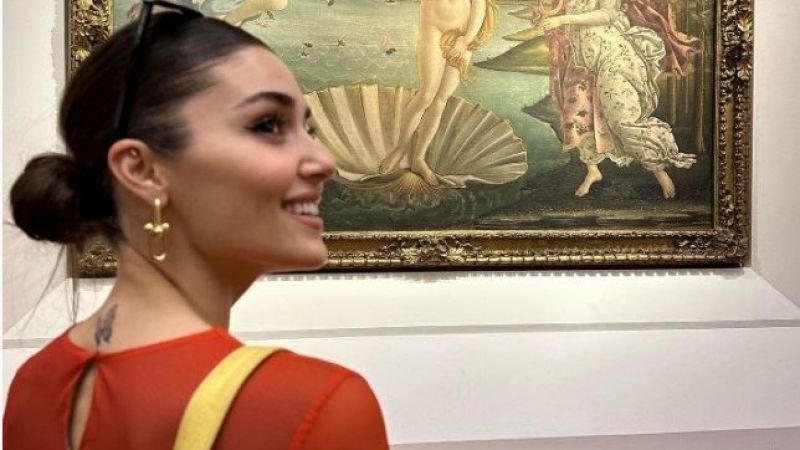 Hande Erçel İtalyan kızı oldu! Süper mini elbisesi içinde büyüledi! 3