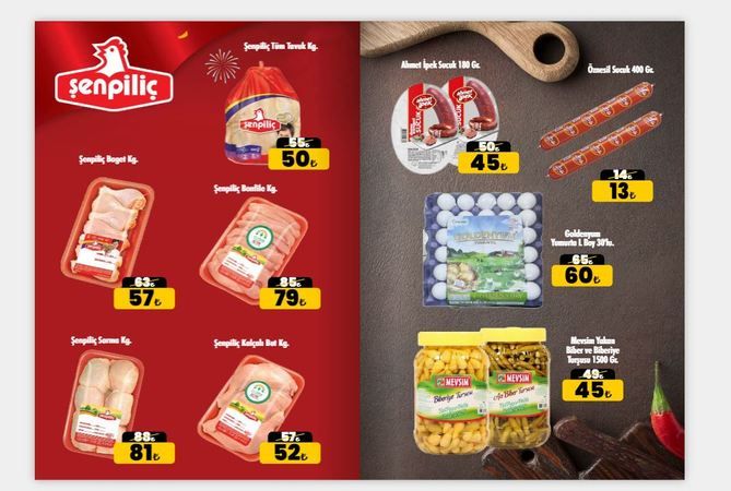 Gaziantep Cergibozanlar Market'ten Hafta Sonu İndirimi! Yarın Sona Erecek! Tavuk 50 TL, 30'lu Yumurta 60 TL, Sucuk 13 TL! 2