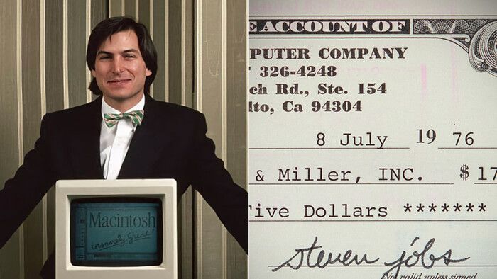 Apple'ın ilk adresinin yer aldığı Steve Jobs imzalı çek satışa sunuluyor! 1