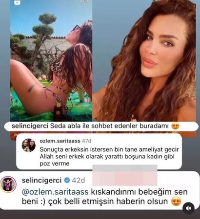 Selin Ciğerciye “Sonuçta sen erkeksin” diyen takipçisine şok! İpli bikinisi içinde kıvrımlarını sergiledi! “Kıskandın mı?” 2