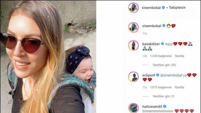 Sinem Kobal kızını ekranlara alıştırıyor! “Ailecek geliyoruz” ilk Anne kız kombini! 4