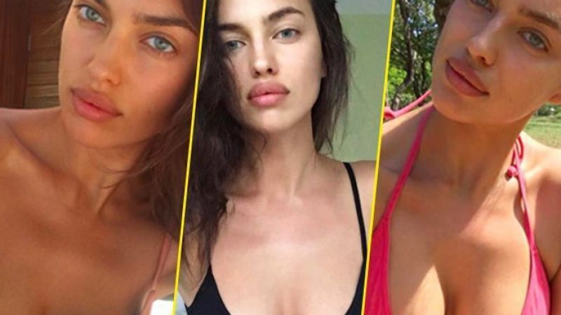 Leonardo Dicaprio ile anılıyordu: Ünlü model Irina Shayk görenleri derin dekoltesiyle mest etti, cesur pozlar verdi 3