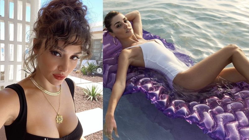 Hande Erçel, Instagram'dan paylaştı, yürekleri hoplattı: Minili kıyafetiyle çömeldi... 1