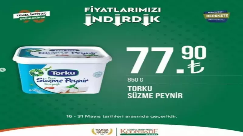 Tarım Kredi Marketleri "fiyatları indirdik" diye duyurdu: İşte indirime giren o ürünlerin listesi 20