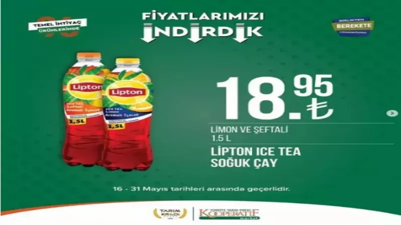 Tarım Kredi Marketleri "fiyatları indirdik" diye duyurdu: İşte indirime giren o ürünlerin listesi 9