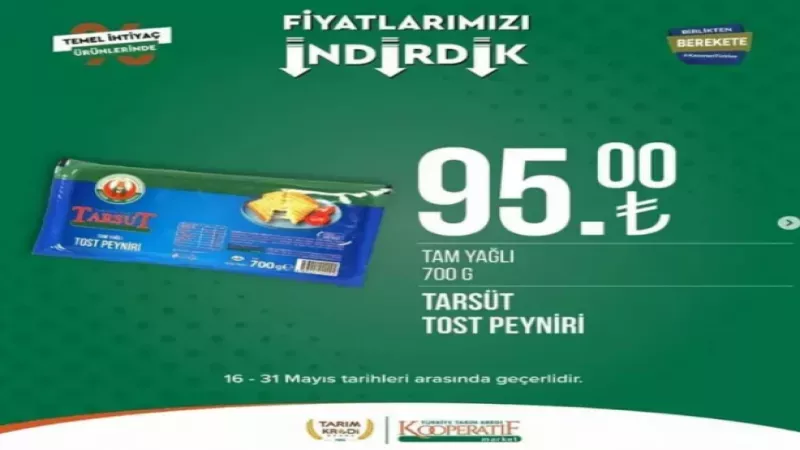 Tarım Kredi Marketleri "fiyatları indirdik" diye duyurdu: İşte indirime giren o ürünlerin listesi 16