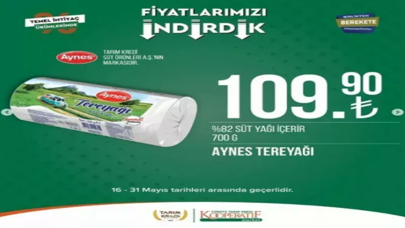 Tarım Kredi Marketleri "fiyatları indirdik" diye duyurdu: İşte indirime giren o ürünlerin listesi 19