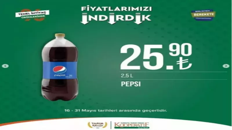 Tarım Kredi Marketleri "fiyatları indirdik" diye duyurdu: İşte indirime giren o ürünlerin listesi 8
