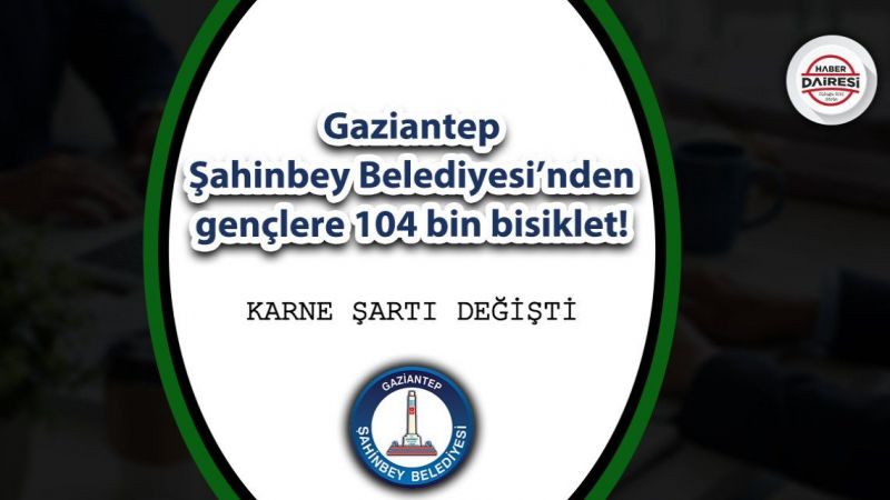 Gaziantep Şahinbey Belediyesi'nden Öğrencilere Bir Müjde Daha! 2