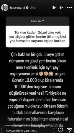 Amerika'ya yerleşen Aleyna Tilki'nin annesi Havva Öztel'den asgari ücret yorumu 2