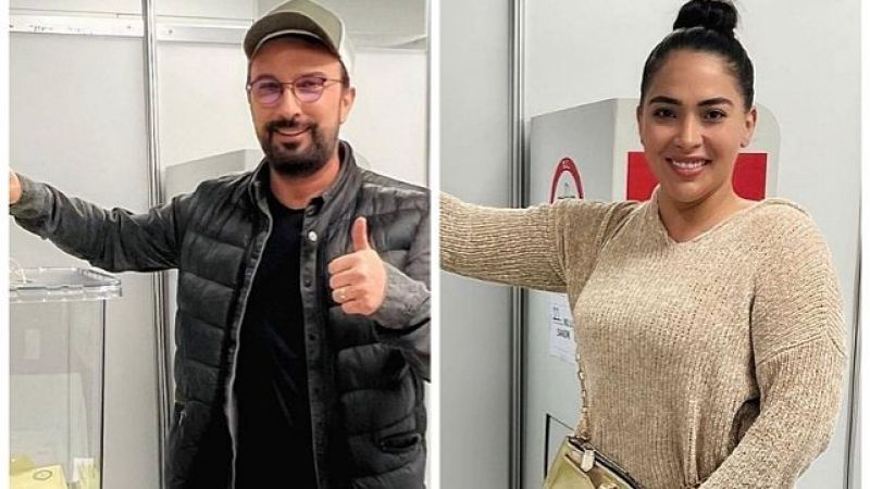 Tarkan ve eşi Pınar Dilek’in sandık başı kombinleri olay oldu! Eşinin güzelliği göz doldurdu! 3
