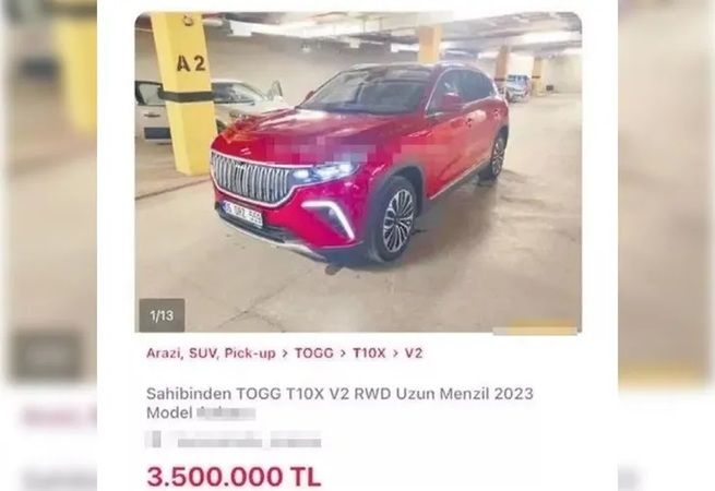 2. el Togg için istenilen rakam gündem oldu! Şok eden ilana dair inceleme başlatıldı! 2