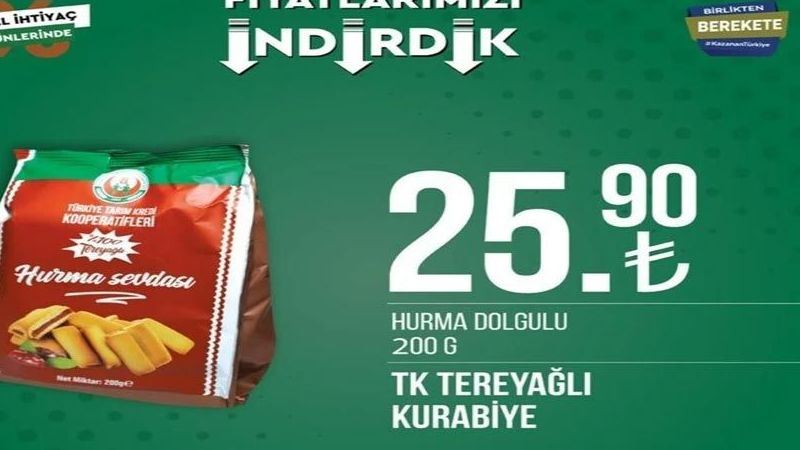 Tarım Kredi Market'te ay sonu indirimi yüz güldürdü! Yoğurt, peynir, ayçiçek yağı fiyatlarında büyük indirim başladı 7