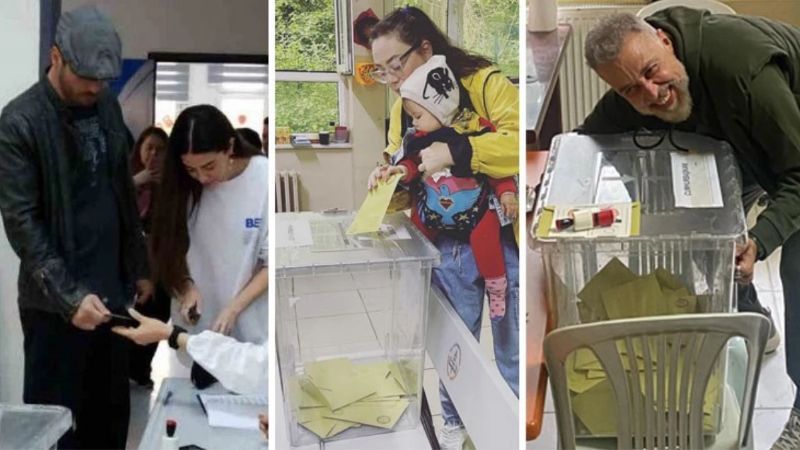 28 Mayıs seçiminde ünlü isimler sandıkta! Serenay Sarıkaya, Berfu Yenenler, Cem Yılmaz, Sezen Aksu, Derya Uluğ gibi isimler erkenden sandığa gidenler arasındaydı. İşte ünlüler ve sandık pozları... İşte o pozlar 1