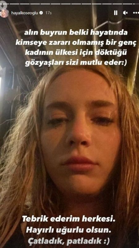 Güzel oyuncu, seçim sonuçlarını görünce gözyaşlarına hakim olamadı 1