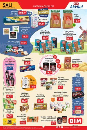 30 Mayıs Salı BİM aktüel ürün kataloğu yayınladı! Poşetini kapan markete koştu: Beyaz peynir 34 TL, taze peynir çeşitleri 18 TL! 2