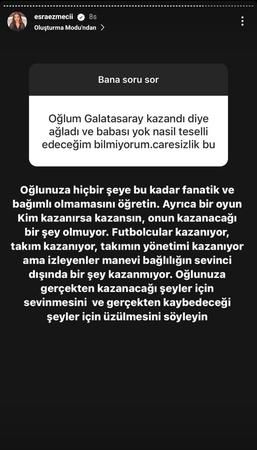 Esra Ezmeci'ye yürek yakan soru! Galatasaray'ın şampiyonluğu bir anneyi yıktı: “Babası yok...” 2