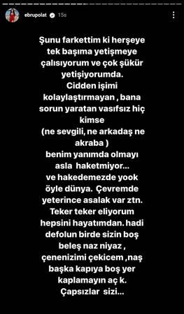Ünlü şarkıcı Ebru Polat öfke kustu: “Başka kapıya çapsızlar sizi!” 2