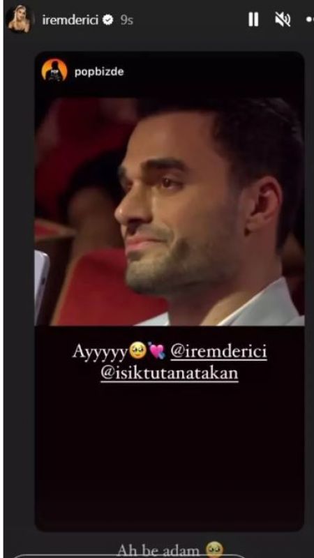 İrem Derici ödül alırken sevgilisi duygulandı! Atakan Işıktutan’ın gözleri doldu “Sonunda gerçek aşkı buldu!” 2