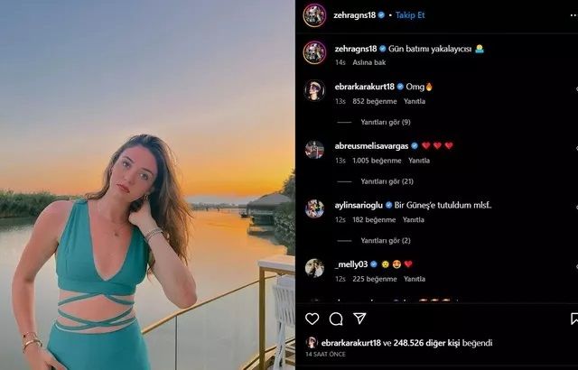 Zehra Güneş paylaştı, Ebrar Karakurt yorum yapmadan duramadı! Milli voleybolcu herkesi kendine hayran bıraktı! 2