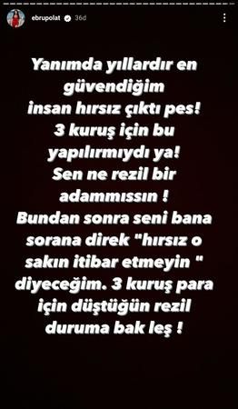 Ebru Polat'ın yüzü yine gülmedi! En yakını tarafından aldatıldı: “3 kuruş için bu yapılır mıydı?” 2