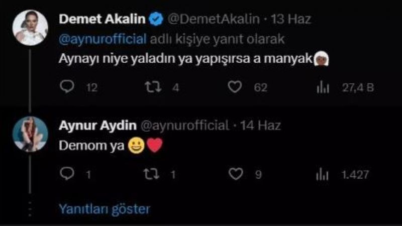 Aynur Aydın'ın yeni klibi olay oldu! Dilini çıkarıp yaladı, Demet Akalın'ın gözünden kaçmadı: “Ya yapışırsa?” 3