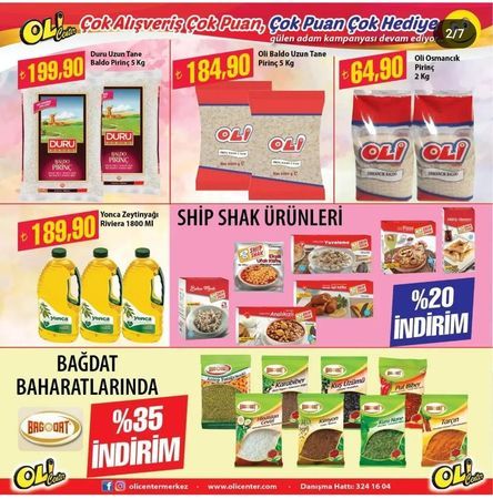 Gaziantep Oli Center Kurban Bayramı indirimleri: Şampuan 35 TL, 4 kg bulaşık deterjanı 65 TL, 8 kg çamaşır deterjanı 135 TL! 2