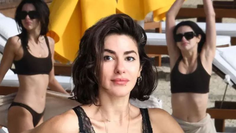 40’lık Nesrin Cavadzade gençlere taş çıkardı! Siyah mayosu içindeki fit görüntüsü beğeni aldı! 1