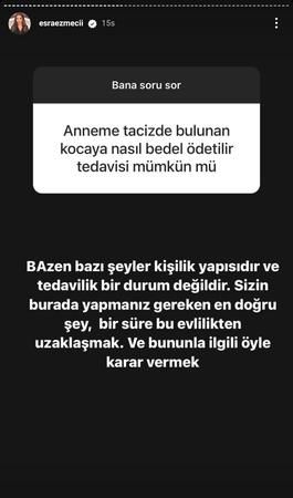 Annesini taciz eden kocasını tedavi ettirmek istedi: Yer yerinden oynadı! Esra Ezmeci cevabı yapıştırdı: “Bazı şeyler tedavilik değildir!” 3