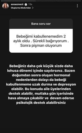 Esra Ezmeci lohusa depresyonuna da el attı: “Bebeği kabullenememe durumu...” 2