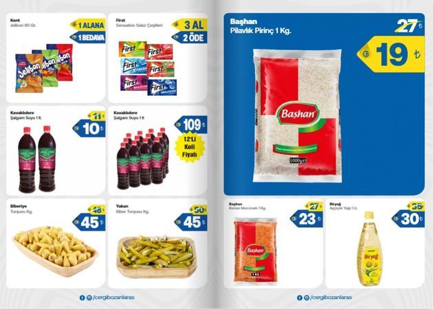 20 Temmuz 2023 Cergibozanlar Market indirimleri duyuruldu: Beyaz peynir 59 TL, zeytin 29 TL, pirinç 19 TL, kuzu gerdan 219 TL! 2