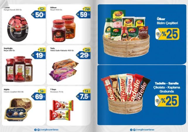 20 Temmuz 2023 Cergibozanlar Market indirimleri duyuruldu: Beyaz peynir 59 TL, zeytin 29 TL, pirinç 19 TL, kuzu gerdan 219 TL! 1