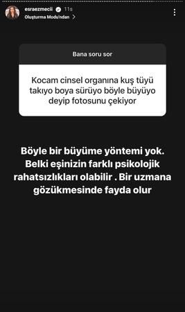 Esra Ezmeci'nin soru- cevap etkinliğinde şaşırtan paylaşım: “Cinsel organı 20 gündür eğri!” 3