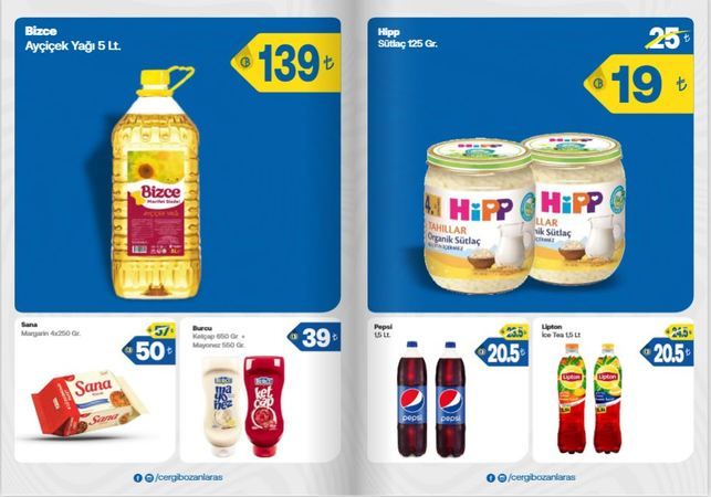 Gaziantep Cergibozanlar Market'ten 5 günlük indirim çağrısı! Gıda ürünlerinin fiyatları dibe çekildi: Bütün piliç 49 TL, bonfile 90 TL, but 45 TL! 1