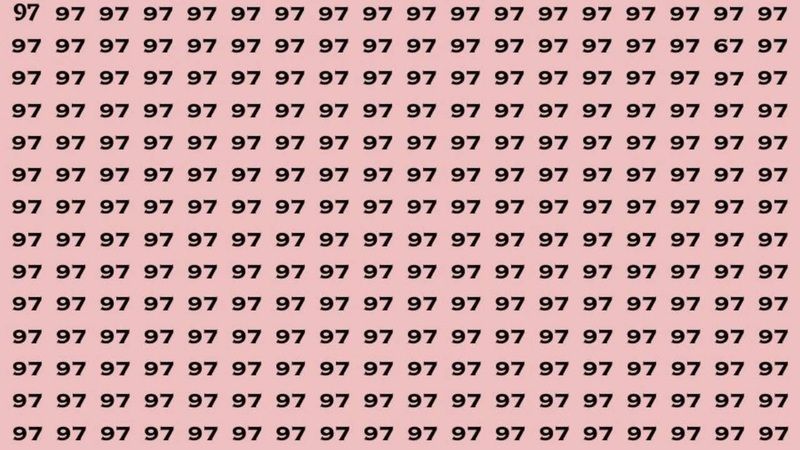 Bu IQ testteki 67 rakamını 12 saniyede bulabilir misiniz? Süreniz sadece 12 saniye... 1